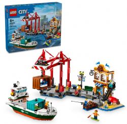 LEGO CITY - LE PORT MARITIME ET LE NAVIRE DE MARCHANDISES #60422